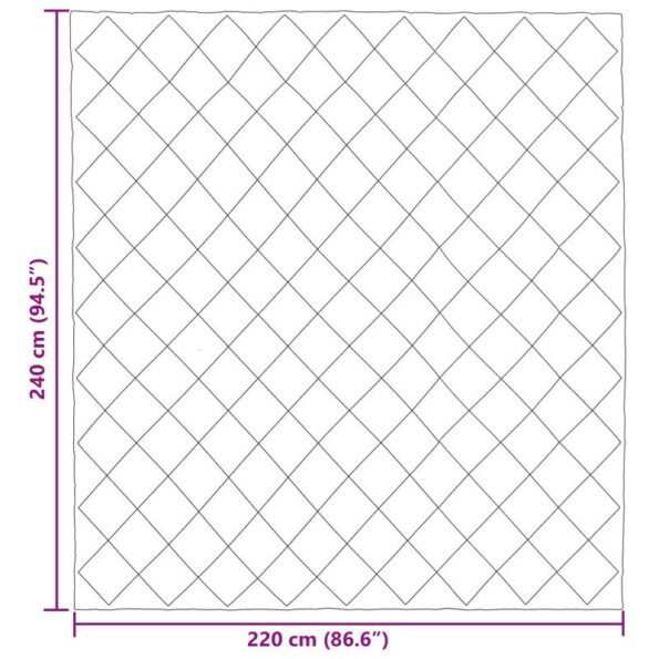 vidaXL Letná prikrývka Čierna 220 x 240 cm Mikrovlákno – Obrázok 10