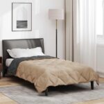vidaXL Prikrývka na celý rok Antracitová a taupe 200 x 140 cm – Obrázok 4