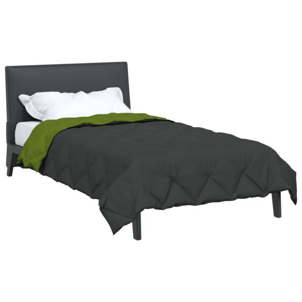 vidaXL Prikrývka na celý rok Zelená a antracitová 200 x 135 cm – Obrázok 3