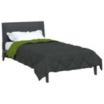 vidaXL Prikrývka na celý rok Zelená a antracitová 220 x 155 cm – Obrázok 3