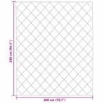 vidaXL Prikrývka na celý rok Čierna 240 x 200 cm Mikrovlákno – Obrázok 10