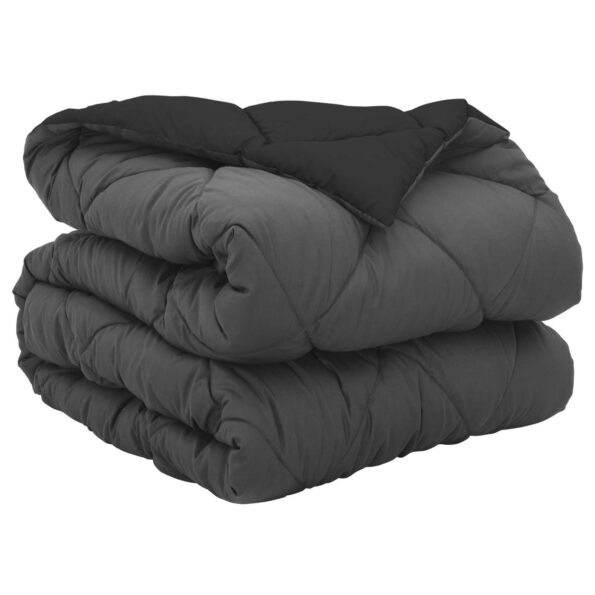 vidaXL Prikrývka na celý rok Čierna a antracit 200 x 140 cm – Obrázok 2