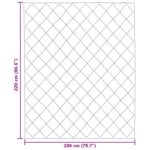 vidaXL Prikrývka na celý rok Čierna a antracit 220 x 200 cm – Obrázok 11