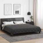 vidaXL Prikrývka na celý rok Svetlo šedá a antracitová 200 x 200 cm