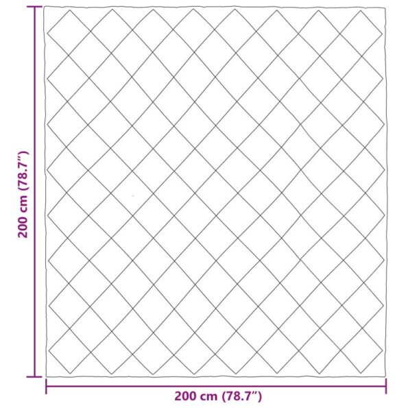 vidaXL Prikrývka na celý rok Svetlo šedá a antracitová 200 x 200 cm – Obrázok 11
