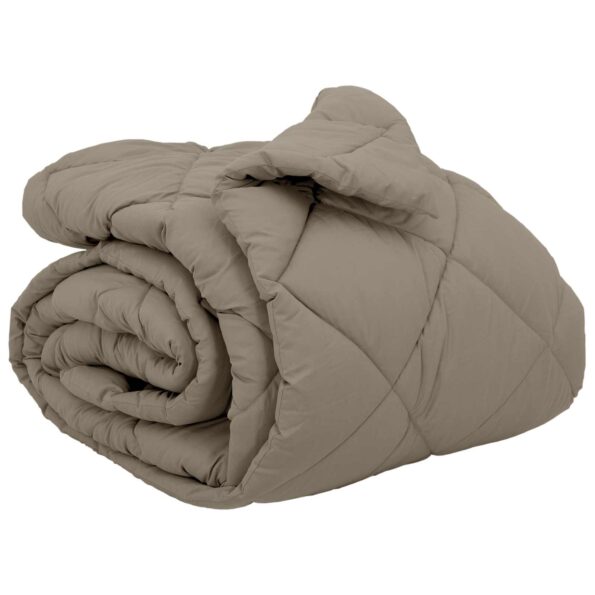 vidaXL Zimný prehoz Svetlosivá 200 x 200 cm Mikrovlákno – Obrázok 2