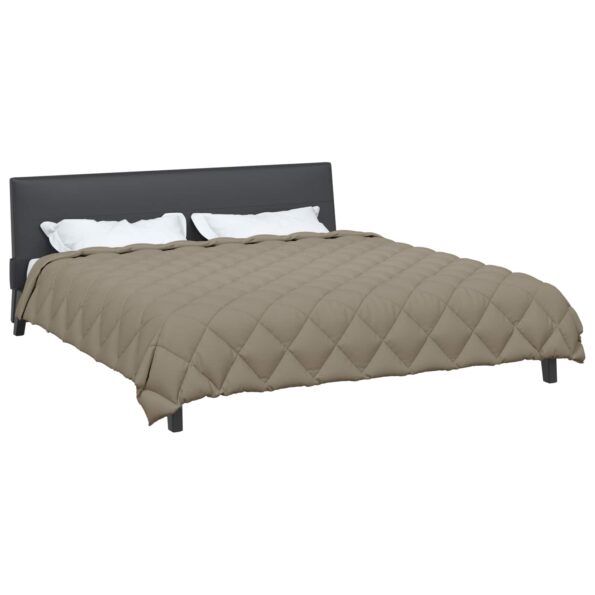 vidaXL Zimný prehoz Svetlosivá 200 x 200 cm Mikrovlákno – Obrázok 3