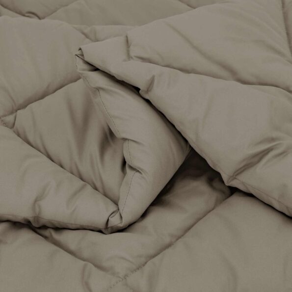 vidaXL Zimný prehoz Svetlosivá 200 x 200 cm Mikrovlákno – Obrázok 5