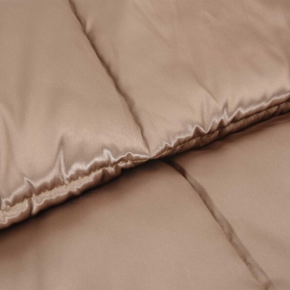 vidaXL Prikrývka na celý rok Zlatá 200 x 200 cm Satén a mikrovlákno – Obrázok 7