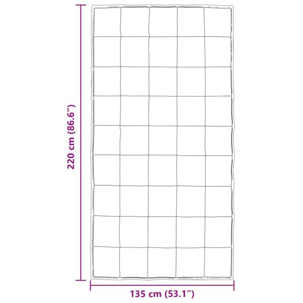 vidaXL Prikrývka na celý rok Strieborná 220 x 135 cm – Obrázok 10