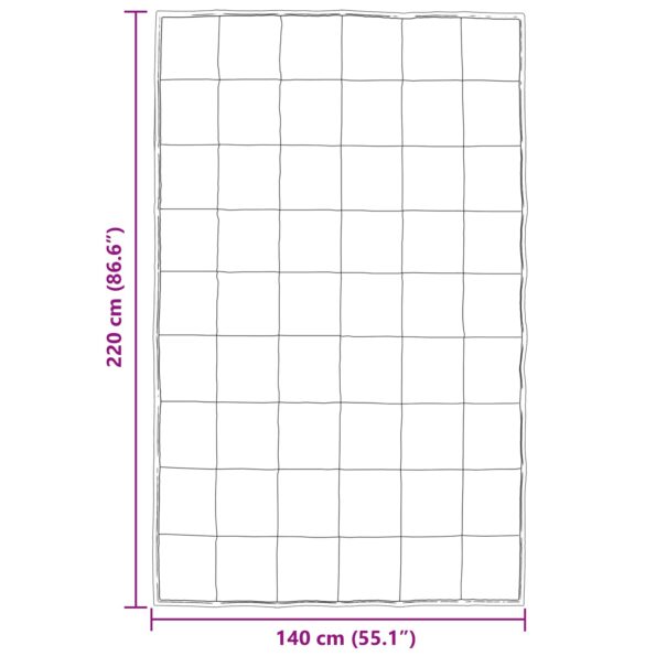 vidaXL Prikrývka na celý rok Strieborná 220 x 140 cm – Obrázok 10