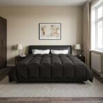 vidaXL Letná prikrývka Šnurovaný Antracit 200 x 220 cm Mikrovlákno