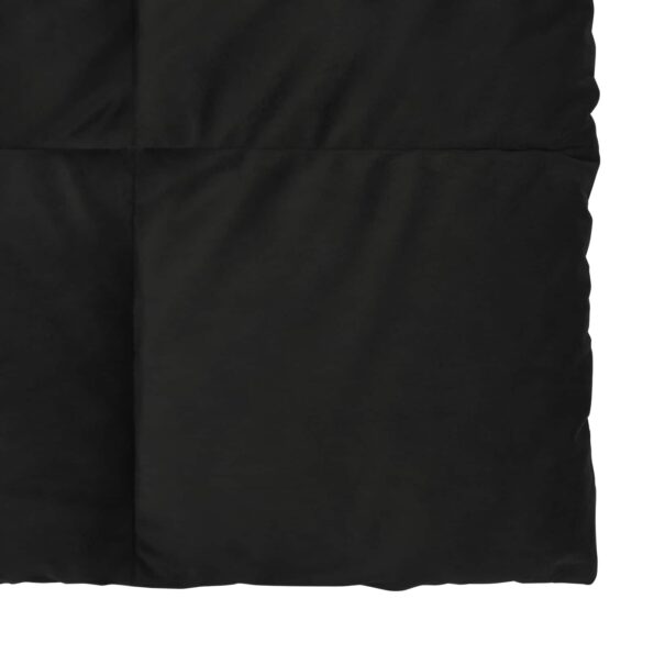 vidaXL Letná prikrývka Šnurovaný Čierny 220 x 240 cm Mikrovlákno – Obrázok 6