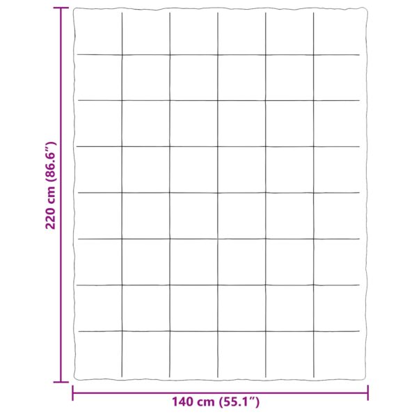 vidaXL Letná prikrývka Šnurovaný Zelená 140 x 220 cm Mikrovlákno – Obrázok 10