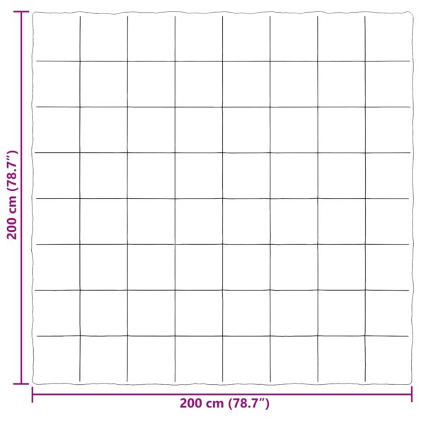 vidaXL Letná prikrývka Šnurovaný Tmavomodrá 200 x 200 cm Mikrovlákno – Obrázok 10
