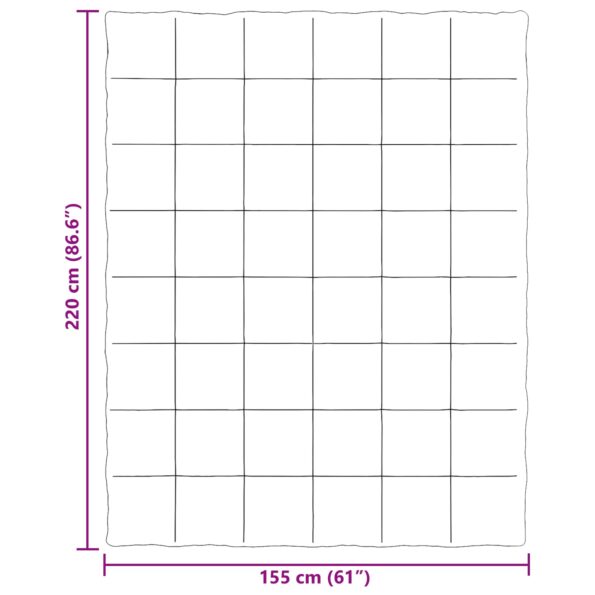 vidaXL Letná prikrývka Šnurovaný Tmavomodrá 155 x 220 cm Mikrovlákno – Obrázok 10