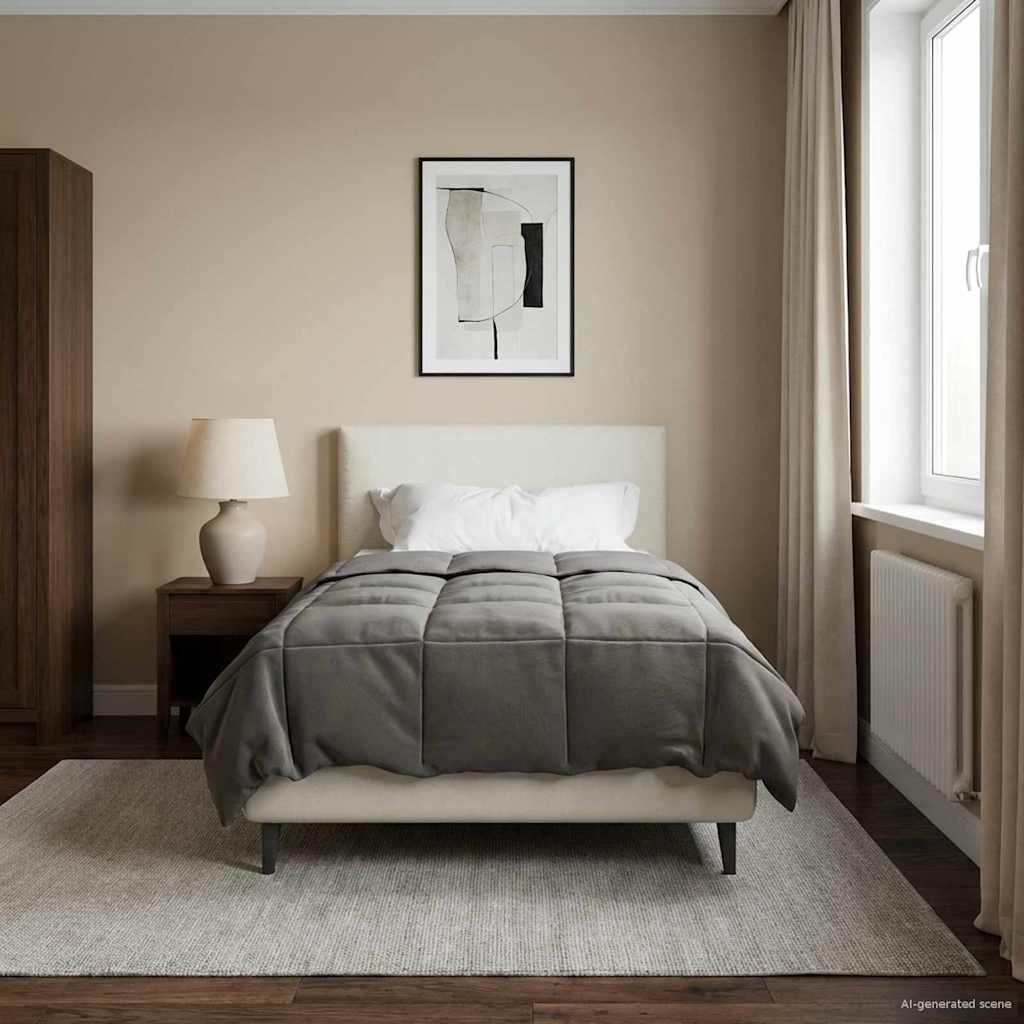 42026001_1.jpg vidaXL Prikrývka na celý rok Svetlosivá 135 x 200 cm Mikrovlákno – Obrázok 1