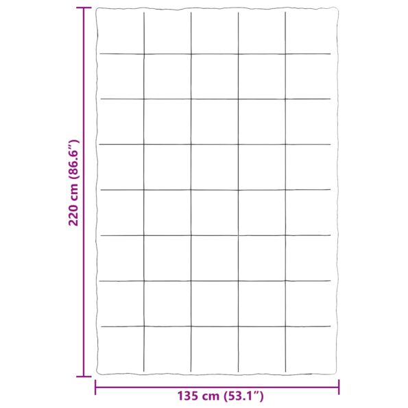 vidaXL Prikrývka na celý rok Šnurovaný Zelená 135 x 220 cm Mikrovlákno – Obrázok 10