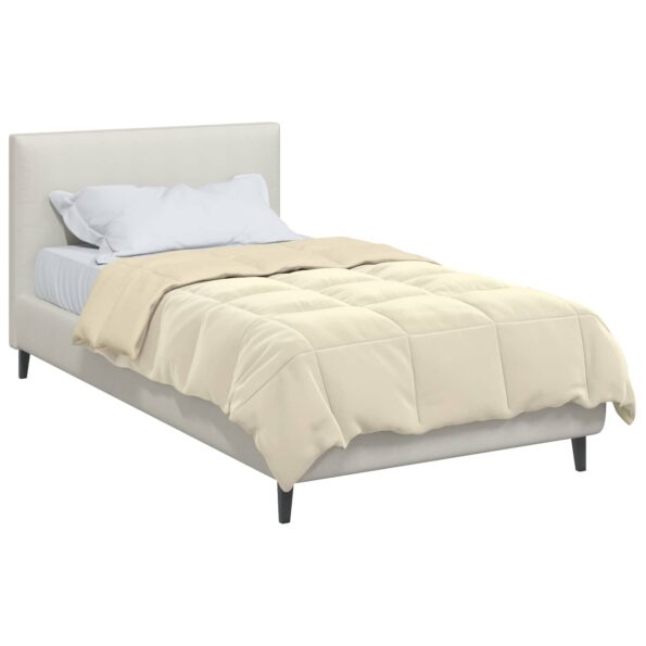 vidaXL Prikrývka na celý rok Krémová 155 x 220 cm Mikrovlákno – Obrázok 3