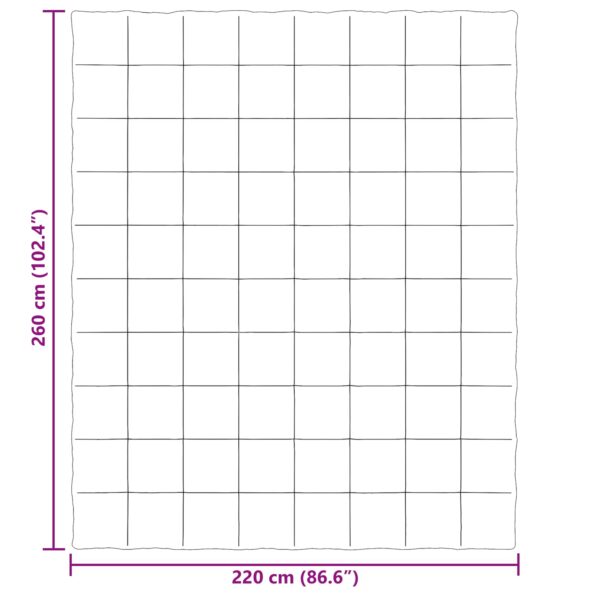 vidaXL Zimný prehoz Šnurovaný Ružová 220 x 260 cm Mikrovlákno – Obrázok 10