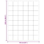 vidaXL Zimný prehoz Šnurovaný Krémová 155 x 220 cm Mikrovlákno – Obrázok 10