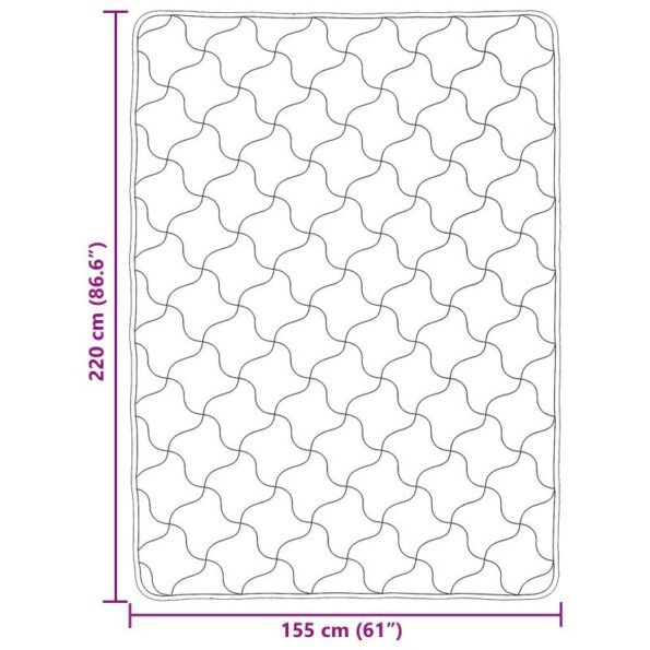 vidaXL Letná prikrývka Šnurovaný Sivohnedá 155 x 220 cm – Obrázok 10