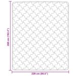 vidaXL Letná prikrývka Šnurovaný Sivohnedá 220 x 260 cm – Obrázok 10