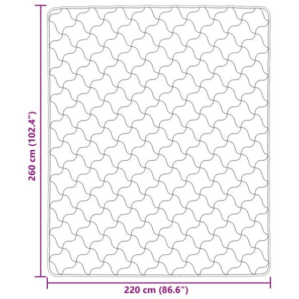 vidaXL Letná prikrývka Šnurovaný Sivohnedá 220 x 260 cm – Obrázok 10