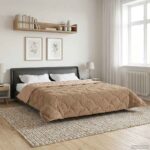 vidaXL Letná prikrývka Šnurovaný Sivohnedá 220 x 260 cm – Obrázok 4
