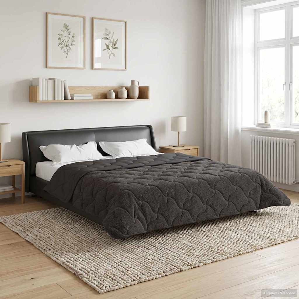 42026238_1.jpg vidaXL Prikrývka na celý rok Šnurovaný Antracit 220 x 240 cm – Obrázok 1