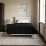 vidaXL Prikrývka na celý rok Šnurovaný Čierna 155 x 200 cm – Obrázok 4