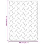 vidaXL Prikrývka na celý rok Šnurovaný Ružová 140 x 220 cm – Obrázok 10