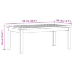 vidaXL Konferenčný stolík Svetlý akáciový 90 x 50 x 36 cm – Obrázok 7