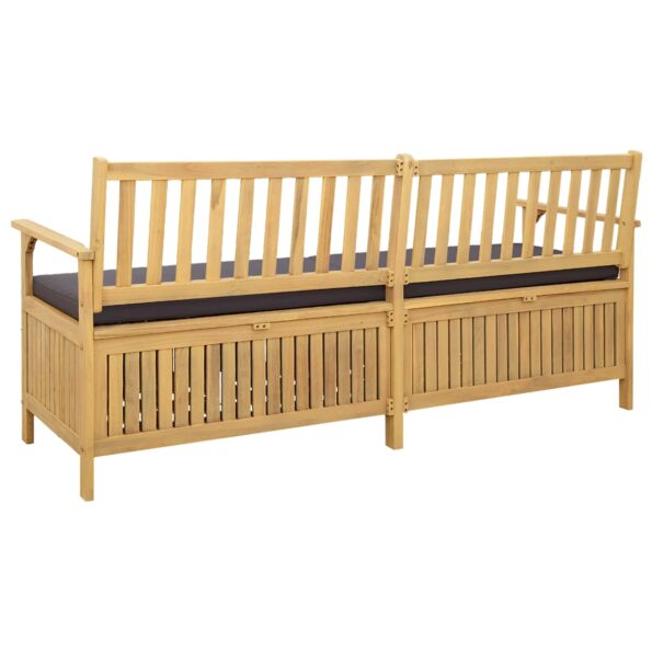 vidaXL Úložná lavička s vankúšom s úložiskom s dverami – Obrázok 5
