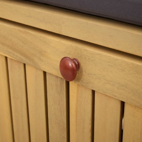 vidaXL Úložná lavička s vankúšom s úložiskom s dverami – Obrázok 7