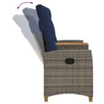 vidaXL Hojdačka s tabletou Šedá a námornícká modrá 126 x 65 x 112 cm – Obrázok 6