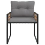 vidaXL Záhradný nábytok s vankúšom 4 pcs Svetlosivá – Obrázok 8