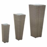 vidaXL Vonkajšia súprava 3 pcs Kov – Obrázok 2