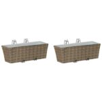 vidaXL Zábradlie Kov – Obrázok 2