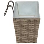 vidaXL Zábradlie Kov – Obrázok 6