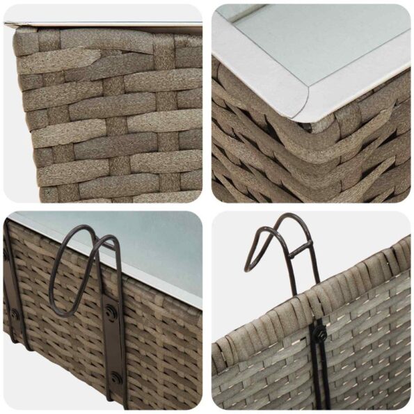 vidaXL Zábradlie Kov – Obrázok 8