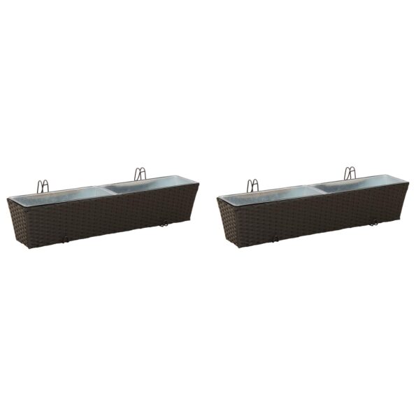 vidaXL Zábradlie Kov – Obrázok 2