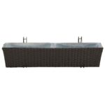 vidaXL Zábradlie Kov – Obrázok 5