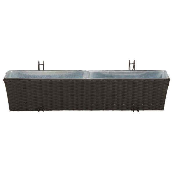 vidaXL Zábradlie Kov – Obrázok 5