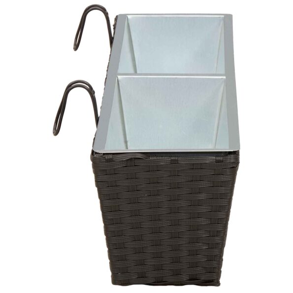 vidaXL Zábradlie Kov – Obrázok 6