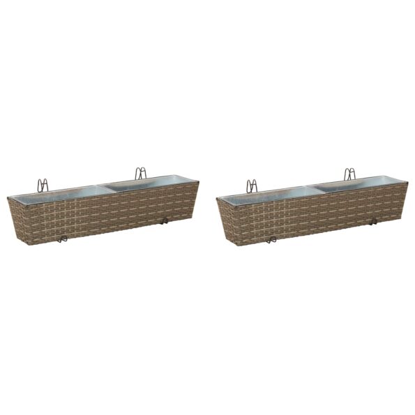 vidaXL Zábradlie Kov – Obrázok 2