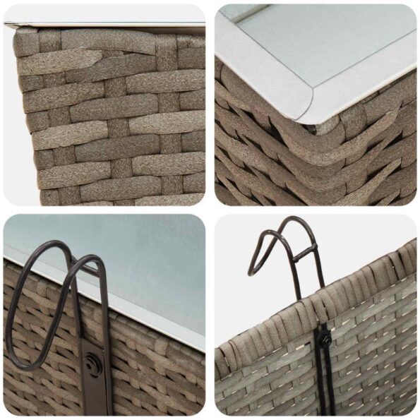 vidaXL Zábradlie Kov – Obrázok 8