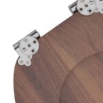 vidaXL Sedenie na toaletu s tichým zatváraním Hnedá 44 x 38 cm – Obrázok 6