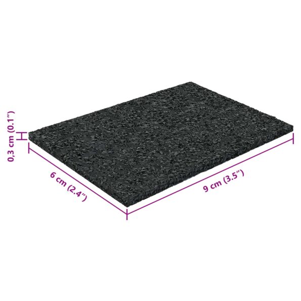 vidaXL Gumová podložka Čierna Guma – Obrázok 10