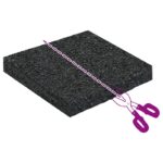 vidaXL Gumová podložka Čierna Guma – Obrázok 8